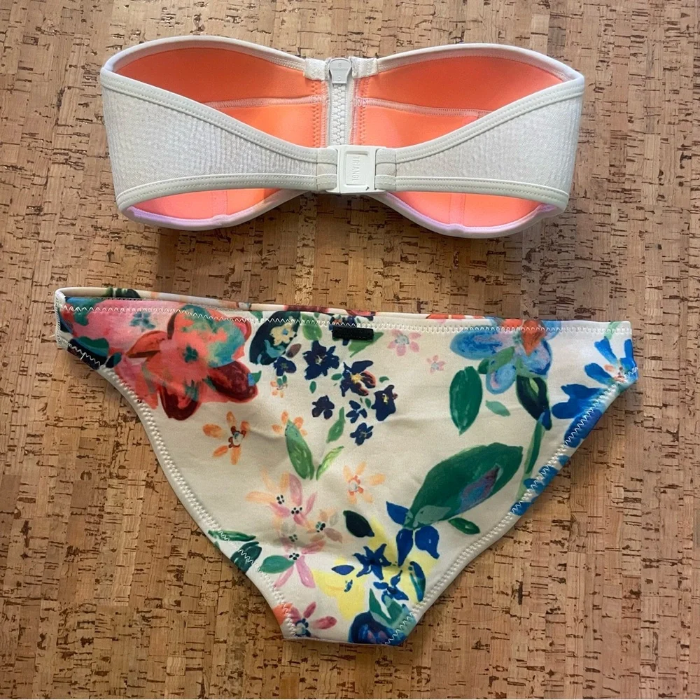 Triangl Floral Strapless Bikini Set - Picture 2 of 12